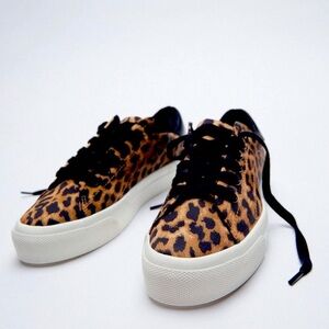 Zara Animal Print Sneakers